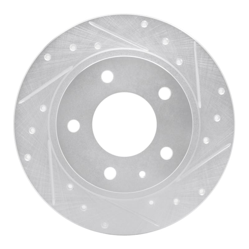 R1 Concepts — R1 93-03 Ford Probe Rear Right Drilled & Slotted Silver Brake Rotor
R1 Brake Rotor Drill
