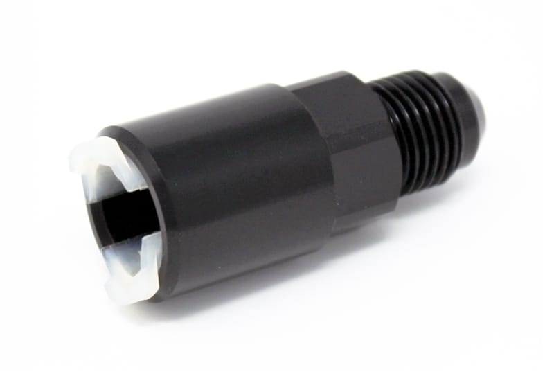Torque Solution — Torque Solution Push-On Quick Disconnect Adapter Fitting: 5/16IN SAE to -8AN Male Flare