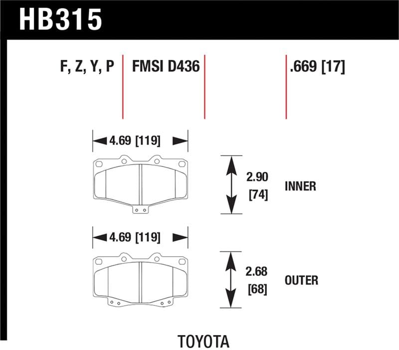 Hawk Performance — Performance Ceramic Disc Brake Pad