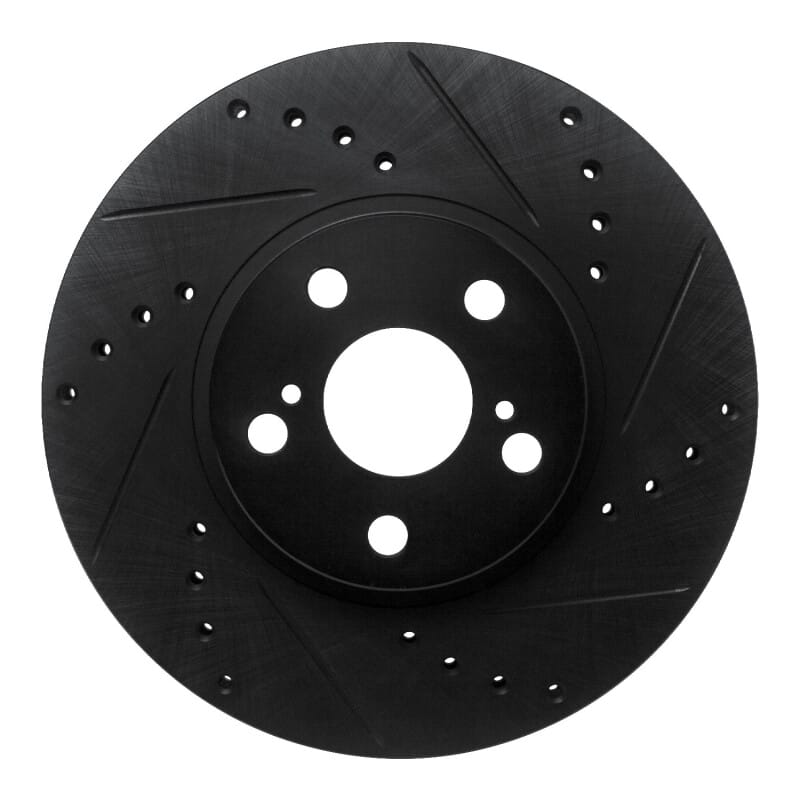 R1 Concepts — R1 94-99 Toyota Celica Front Right Drilled & Slotted Black Brake Rotor
R1 Brake Rotor Drill