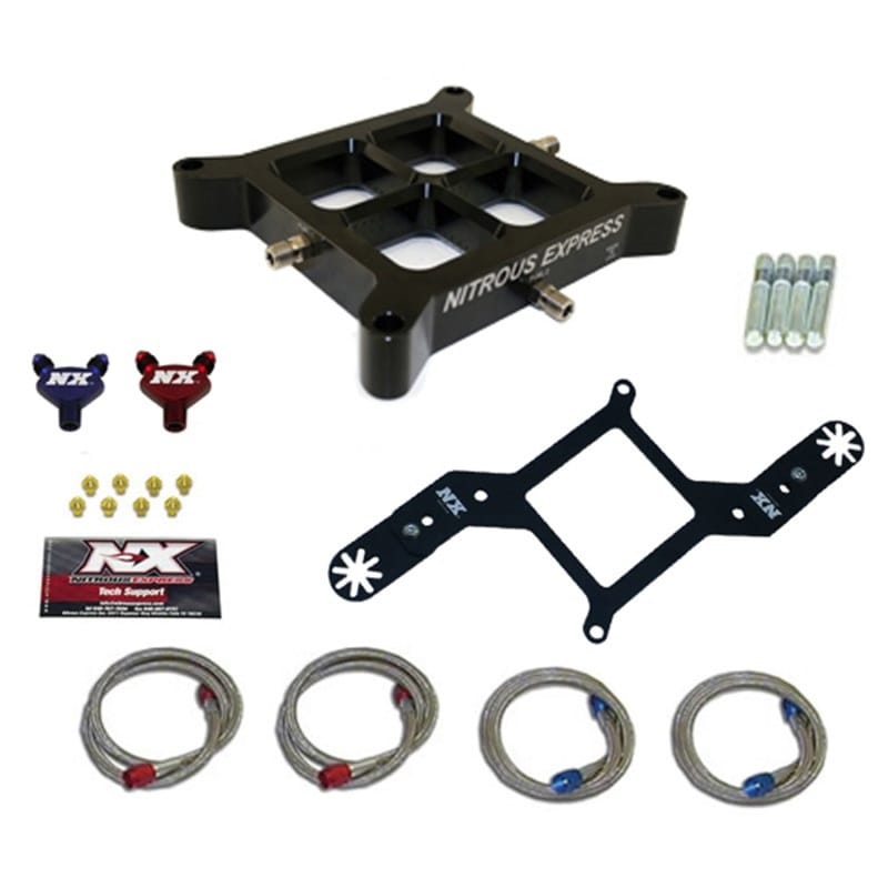 Nitrous Express — Nitrous Express 4150 Crossbar Nitrous Plate Conversion
Injector Plate
N2OSys