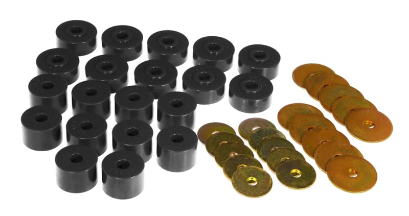 Prothane — Prothane 85-89 Mitsubishi Montero Body Mount Kit - Black
BODY/SUB-FRAME MNTS