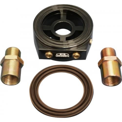 BLOX Racing — BLOX Racing Oil Filter Block Adapter Black / For Oil Pressure / Oil Temperature