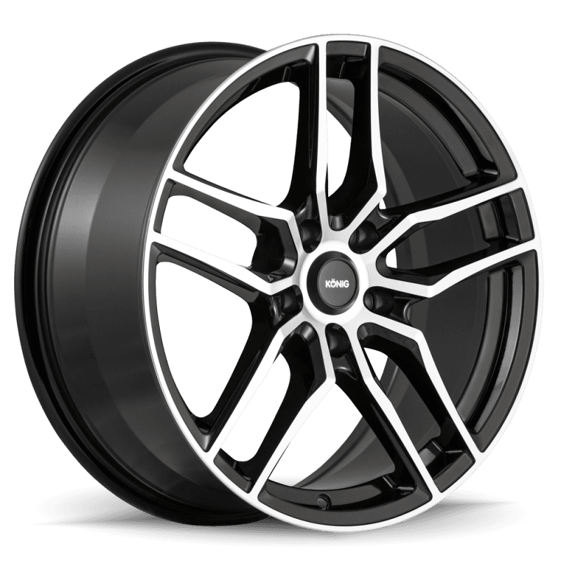 Konig — Konig Intention 16x7.5 5x108 ET45 Gloss Black / Machine Face