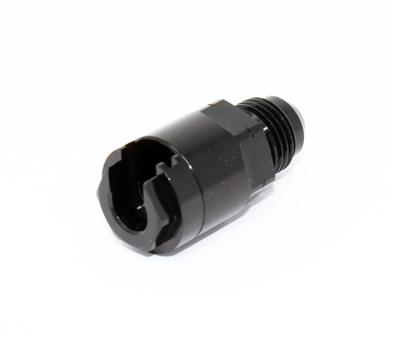 Torque Solution — Torque Solution Locking Quick Disconnect Adapter Fitting: 5/16in SAE to -6AN Male Flare