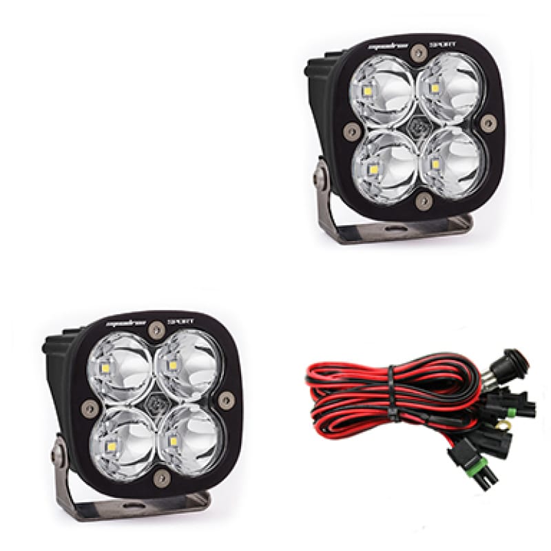 Baja Designs — Baja Designs Squadron Sport Work/Scene Pair LED Light Pods - Clear