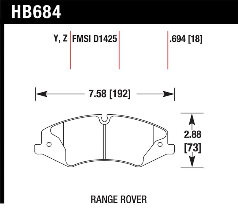 Hawk Performance — Performance Ceramic Disc Brake Pad