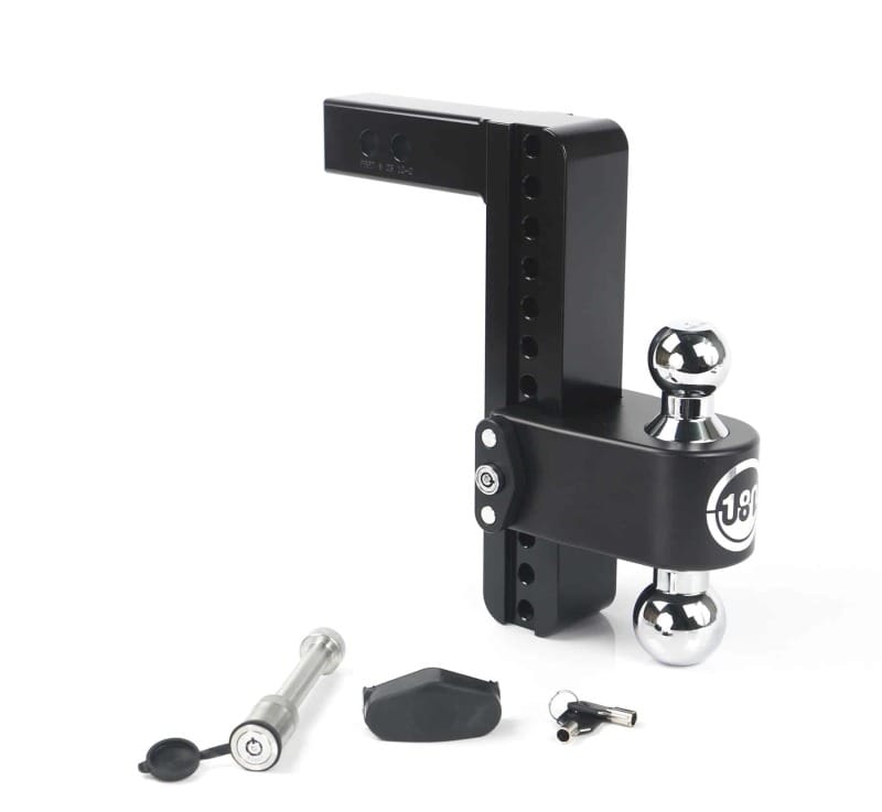Weigh Safe — Weigh Safe 180 Hitch 10in Drop Hitch & 2in Shank (10K/12.5K GTWR) w/WS05 - Black Cerakote