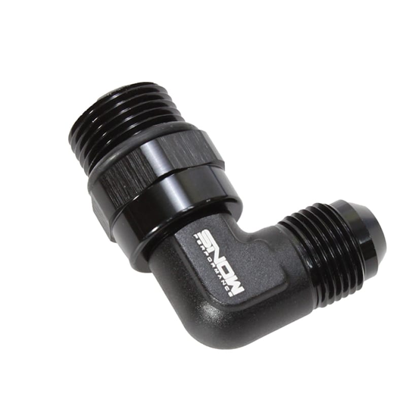 Snow Performance — Snow -10 ORB to -8AN 90 Degree Swivel Fitting (Black)