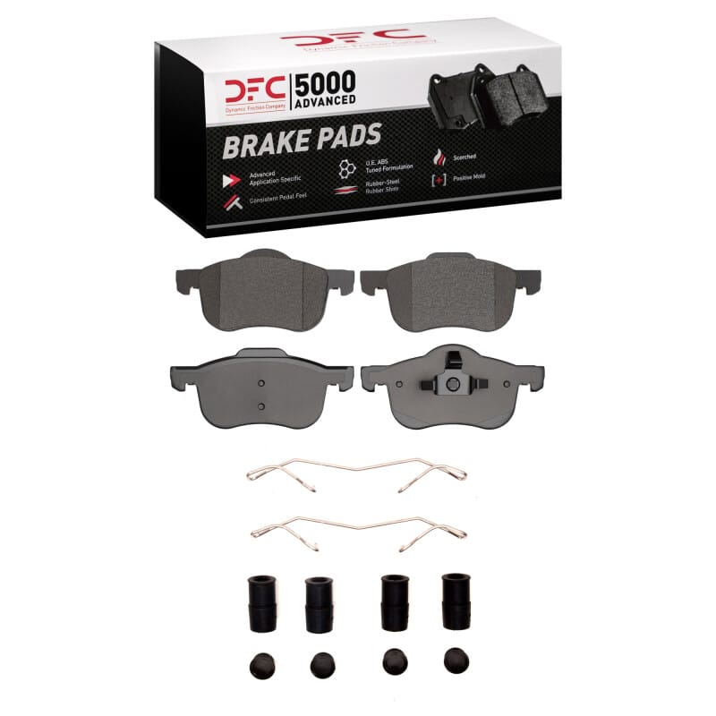 DFC — DFC 99-09 Volvo V70/S80/XC70/S60 Front 5000 Advanced Low Metallic Brake Pads and Hardware Kit
DFC Brake Pad Set