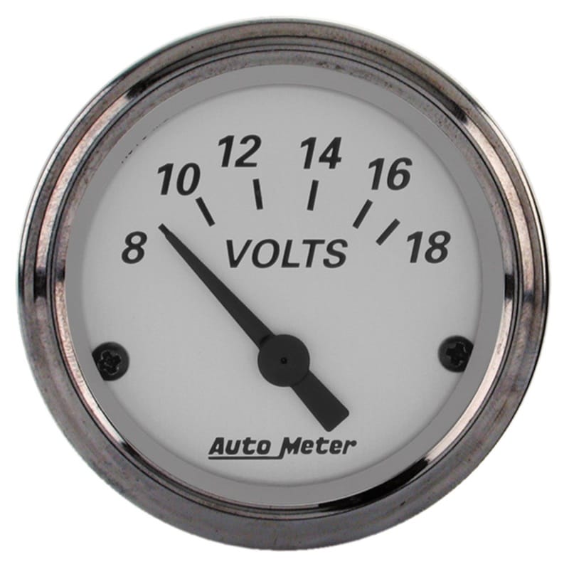 AutoMeter — AutoMeter American Platinum 2-1/16in Electric 18V Voltmeter Gauge
GA 2" VOLT ELEC AP