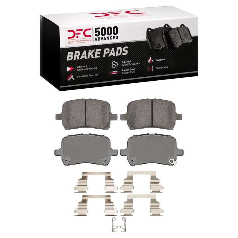 DFC — DFC 04-10 Chevrolet Cobalt Front 5000 Advanced Low Metallic Brake Pads and Hardware Kit
DFC Brake Pad Set