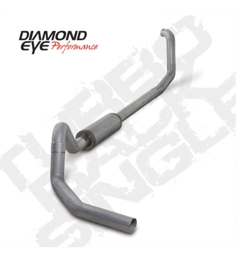 Diamond Eye Performance — Diamond Eye KIT 4in Turbo Back SGL AL: 00-03 FORD 7.3L E-SERIES VAN NFS W/ CARB EQUIV STDS