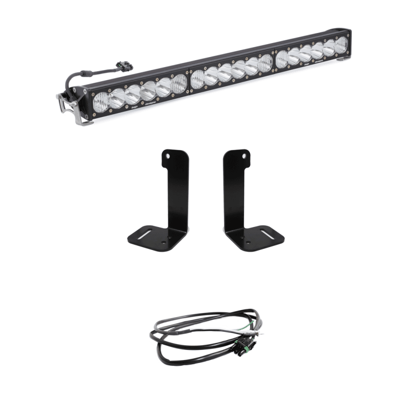 Baja Designs — Baja Designs 2018+ Jeep Wrangler JL/JT OnX6+ 30in Bumper LED Light Bar Kit w/ Upfitter