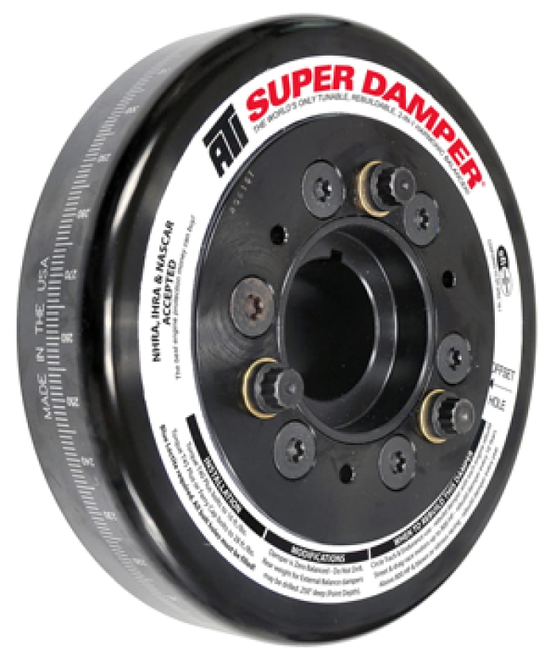 ATI — ATI Damper - 7.074in - Steel - Chevy LS - Smooth - C-Bore Front - 3 Ring
