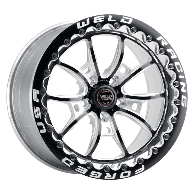 Weld — Weld S80 17x10 / 5x4.5 BP / 8.0in. BS (64mm Offset) Black Wheel 3.18 ID (Low Pad) - Single Beadlock
