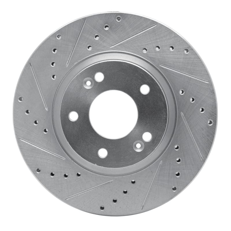R1 Concepts — R1 10-13 Hyundai SANTA FE Front Left Drilled & Slotted Silver Brake Rotor
R1 Brake Rotor Drill