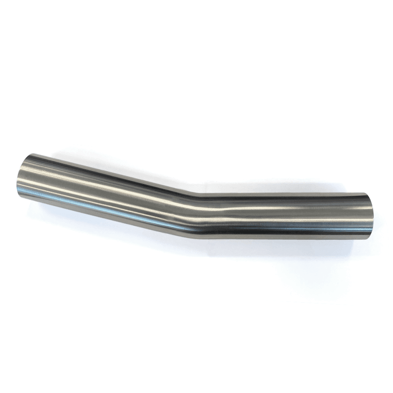 Stainless Bros — Stainless Bros 2.36in SS304 15 Deg Mandrel Bend - 1.5D Radius 16GA/.065in Wall 6.5in Leg / 6.5in Leg