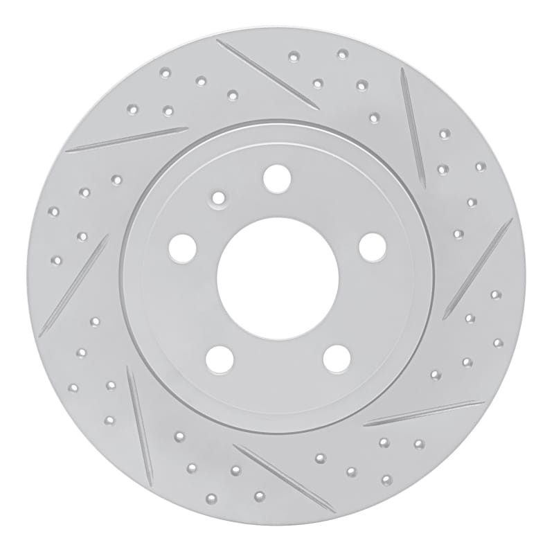 R1 Concepts — R1 00-09 Audi A4 Quattro Rear Right Drilled & Slotted Geo-Carbon Rotor