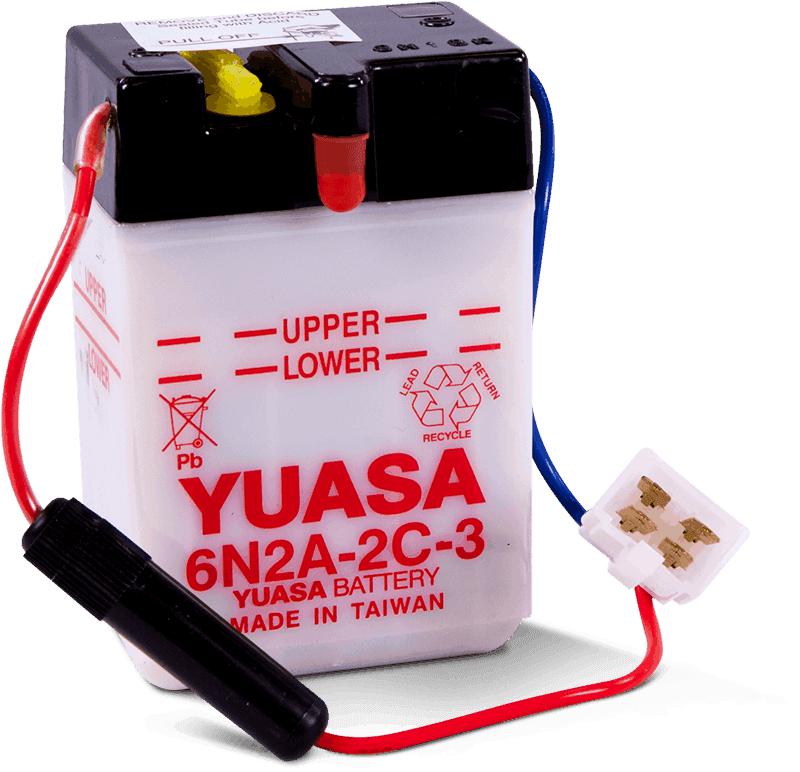 Yuasa Battery — Yuasa 6N2A-2C-3Conventional 6-Volt Battery