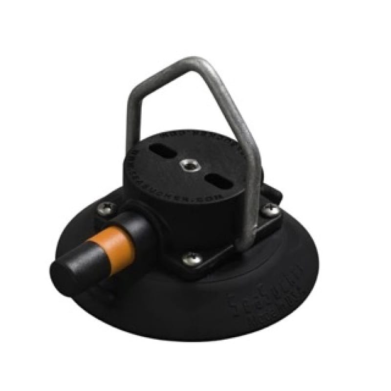 SeaSucker — SeaSucker 4.5in. SeaSucker w/Pointed Stainless Steel D-Ring - Black