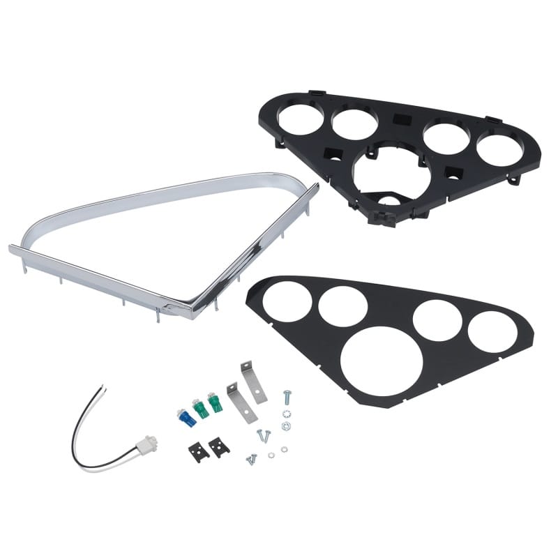 AutoMeter — Autometer 55-59 Chevy Trucks 5-Gauge Dash Panel (Fits one 3-3/8in Tach/Speedo four 2-1/16in Gauges)
DASH PANEL, 55-59 C