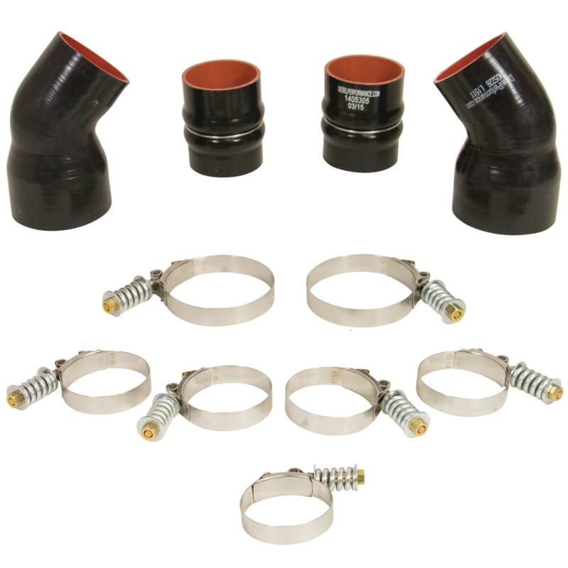 BD Diesel — BD Diesel Intercooler Hose/Clamp Kit - Dodge 1994-2002
HOSE & CLAMP KIT
TChrgrIcoolerHs