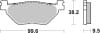 Brembo OE Powersports — Brembo OE 04-05 Yamaha TDM 900cc Brake Pad - Rear