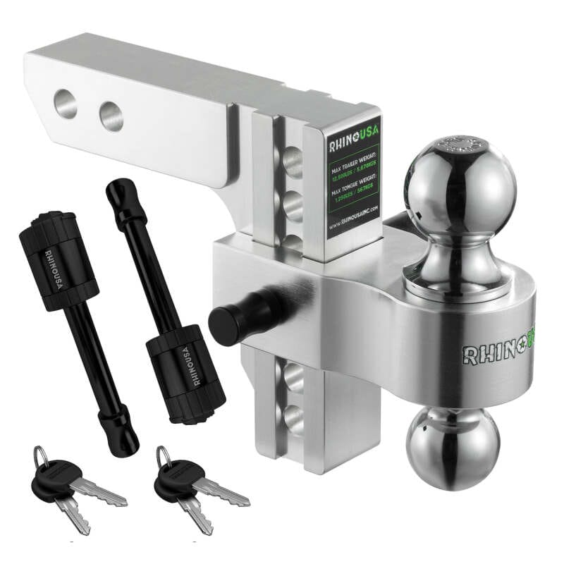 Rhino USA — Rhino USA 6In Heavy Duty Drop Hitch - 2In (Silver)
Ball Mount