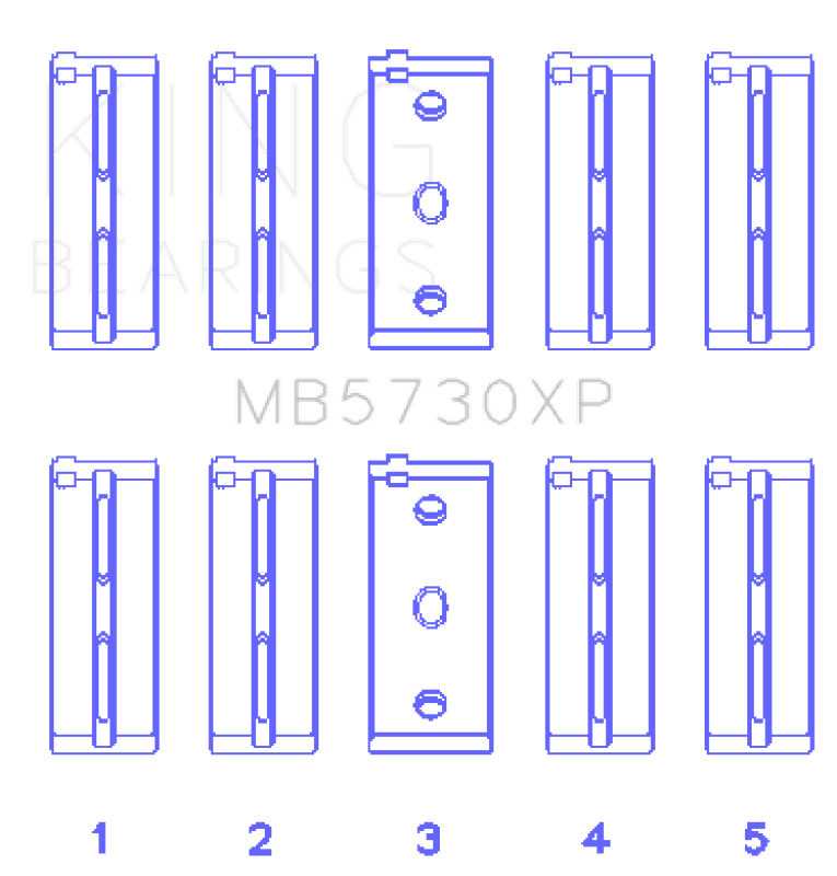 King Engine Bearings — King Engine Bearings Lancia DElta Integrale (Size STDX) Main Bearing Set
Engine Bearing