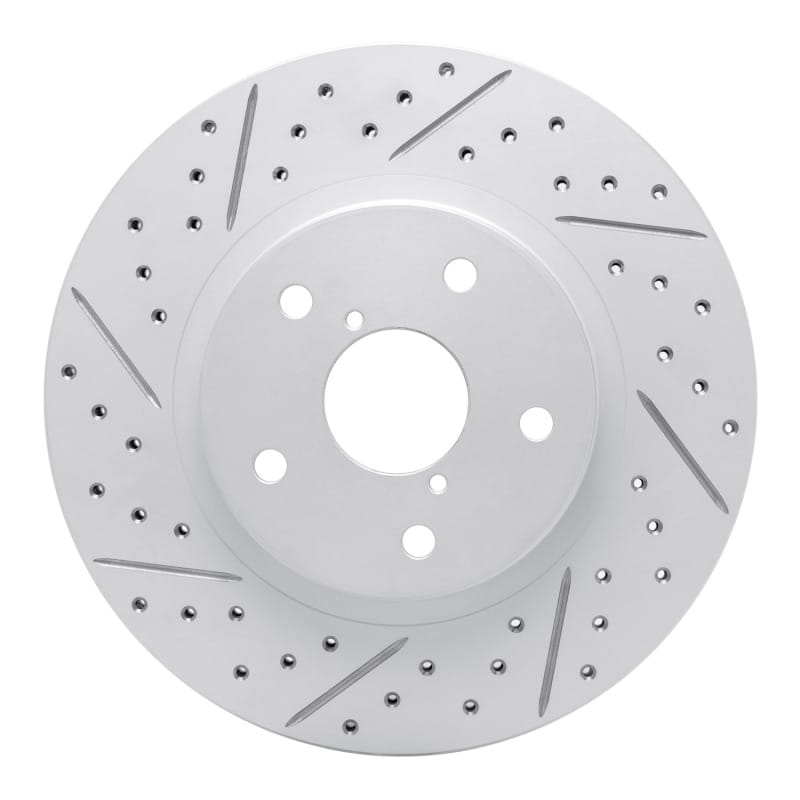 R1 Concepts — R1 19-24 Subaru Forester Front Left Drilled & Slotted Geo-Carbon Rotor