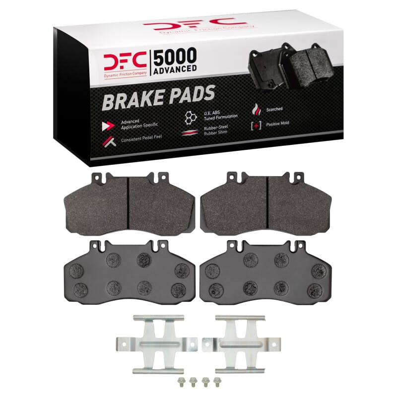 DFC — DFC 05-12 Hino 165 Front/Rear 5000 Advanced Semi Metallic Brake Pads and Hardware Kit
DFC Brake Pad Set