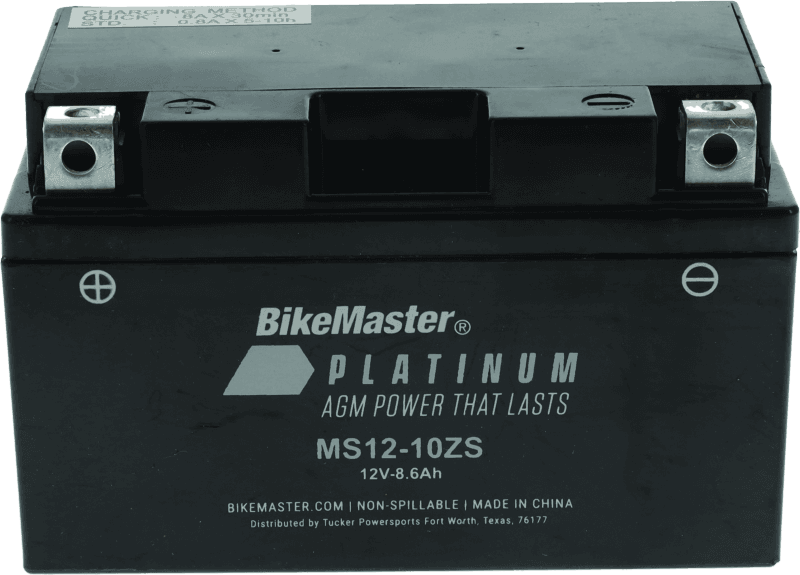 BikeMaster — MS12-10ZS Battery, 12V Battery, 151mm L x 87mm W x 94mm H, 120 CCA