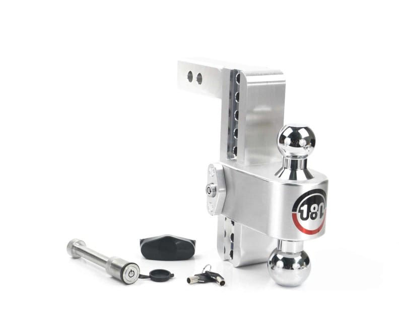 Weigh Safe — Weigh Safe 180 Hitch 8in Drop Hitch & 2in Shank (10K/12.5K GTWR) w/WS05 - Aluminum