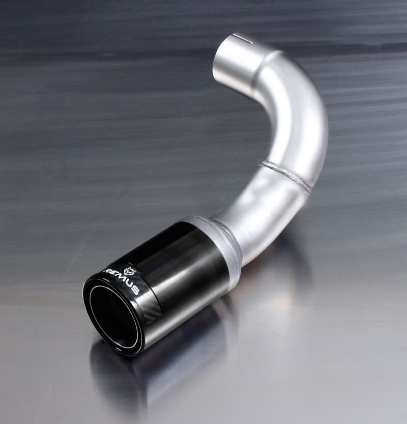 Remus — Remus 2011 BMW 1 Series F20/F21 84mm Black Chrome Straight w/Carbon Insert Tail Pipe Set