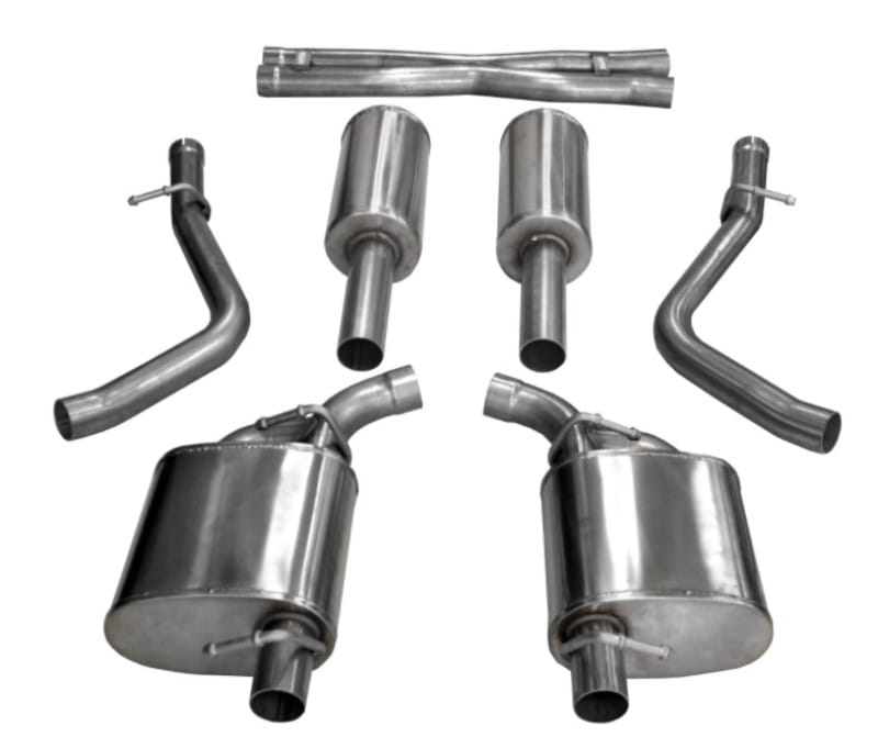 CORSA Performance — Corsa 2015-2023 Dodge Challenger 3.6L 2.5in Cat-Back Dual Rear Exit (re-uses stock exhaust bezel)
Exhaust