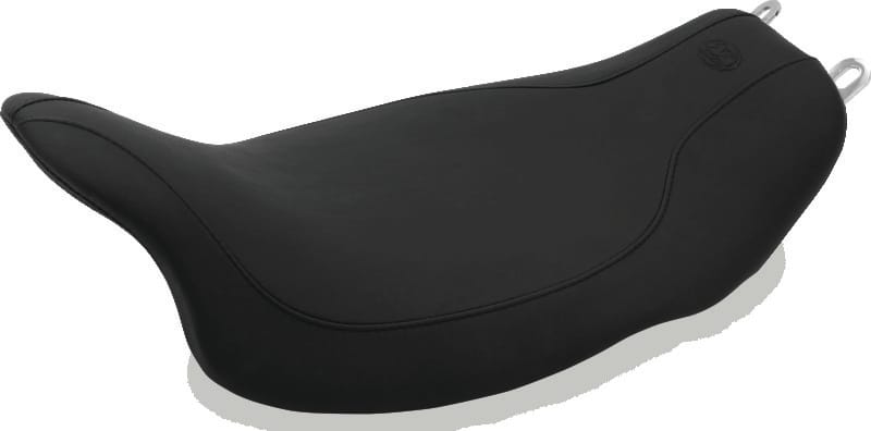 Mustang Motorcycle — Mustang 08-21 Harley Electra Glide,Rd Glide,Rd King,Str Glide Runaround Solo Seat - Black