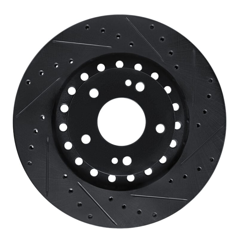 R1 Concepts — R1 93-99 Dodge STEALTH Front Right Drilled & Slotted Black Brake Rotor
R1 Brake Rotor Drill