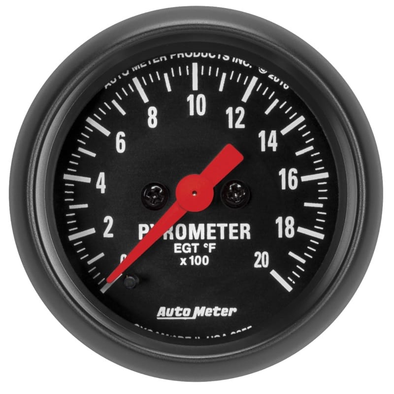 AutoMeter — Autometer Z Series 52mm 2000 Degree Pyrometer (EGT) Gauge
GA 2" EGT 2000F Z