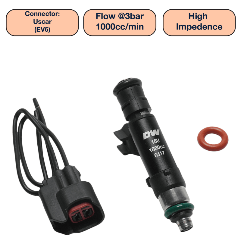 DeatschWerks — DeatschWerks Universal 1000cc Single Fuel Injector / 60mm Length / 14mm O-Ring Seals
Fuel Injectors