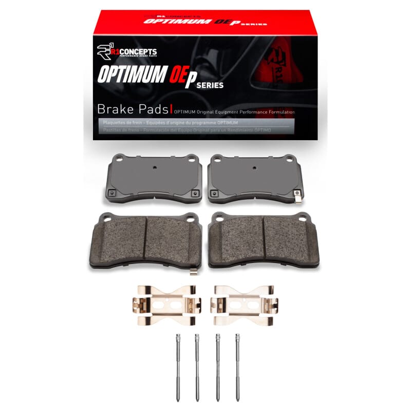 R1 Concepts — R1 2009-2024 Nissan GT-R Rear R1 Optimum OE Pads & Hardware Kit
R1 Optimum Oe Pads a
