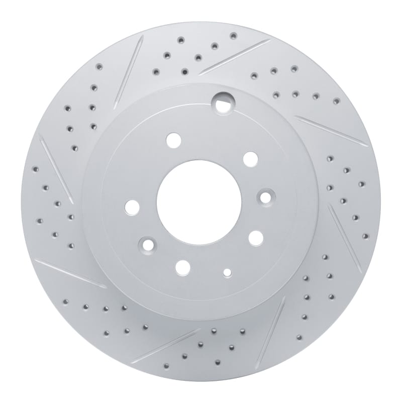 R1 Concepts — R1 07-15 Mazda Cx-9 Rear Left Drilled & Slotted Geo-Carbon Rotor