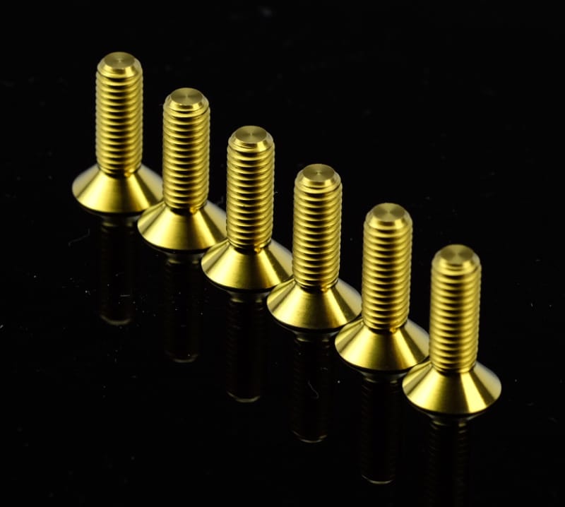 NRG — NRG Titanium Steering Wheel Screw Upgrade Kit (Conical) - Chrome Gold