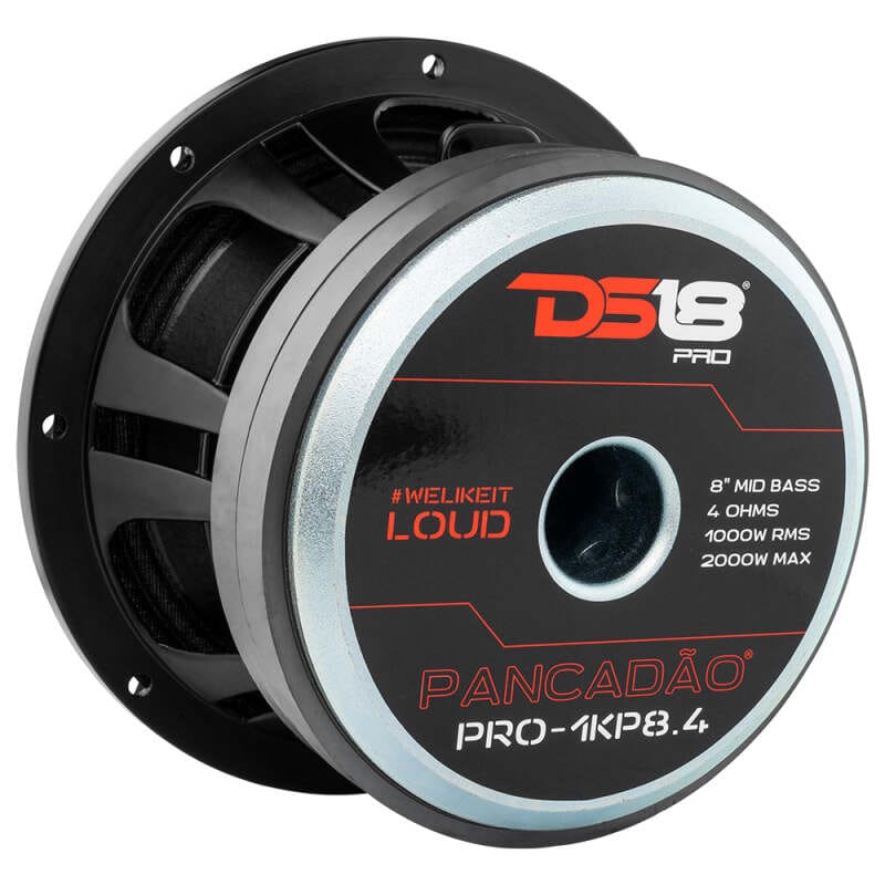 DS18 — DS18 8in 1000 Watts RMS 4 ohm Mid-Bass Loudspeaker