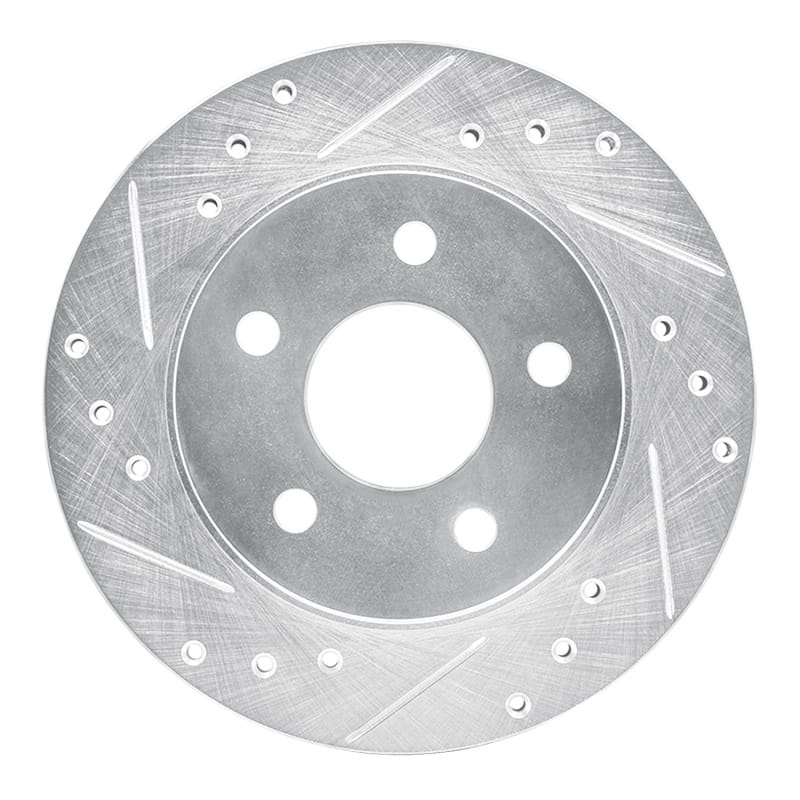 R1 Concepts — R1 93-98 Ford Thunderbird Rear Left Drilled & Slotted Silver Brake Rotor
R1 Brake Rotor Drill