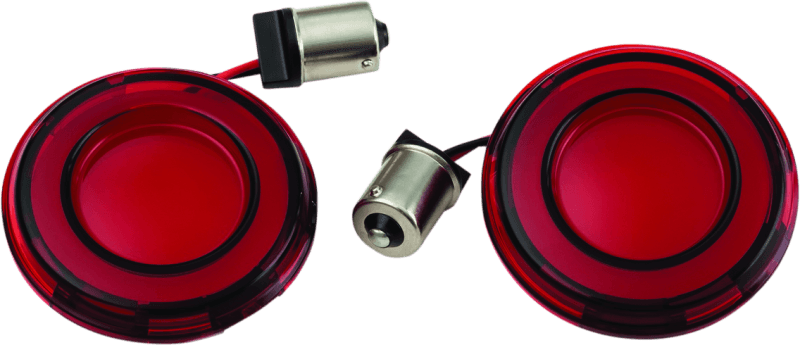 Kuryakyn — Kuryakyn Tracer L.E.D. Front Turn Signal Insert Red Light Red Lens 1156