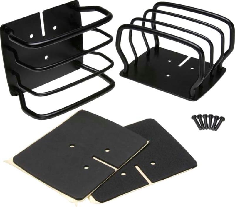 Kentrol — Kentrol 76-06 JEEP CJ/Wrangler YJ/TJ Taillight Guard Pair - Powdercoat Black