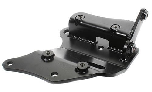 Innovative Mounts — Innovative 88-91 Civic /CRX B-Series Black Steel Conversion AC Bracket (D-Series Sanden Compressor)