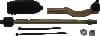 QuadBoss — QuadBoss 19-21 Polaris RZR XP 4 Turbo S Steering Rack Tie Rod Assembly Kit - Right Inner & Outer