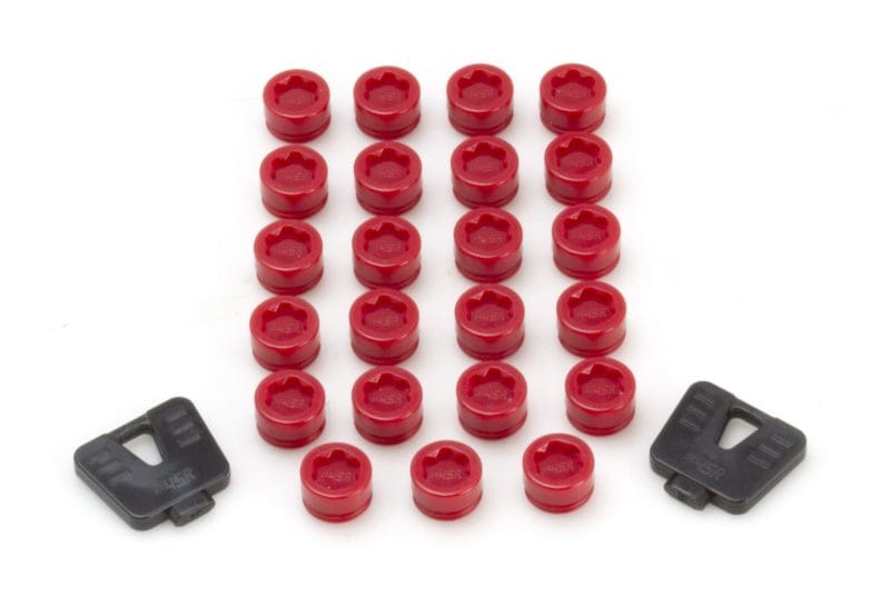 Wheel Mate — Wheel Mate SR45R Caps Set of 20 - Red